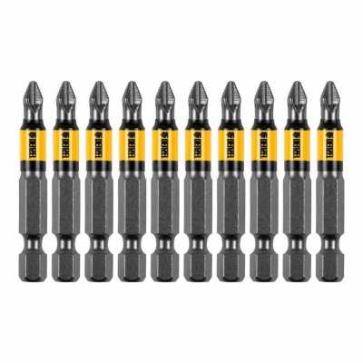 Бита PH2х50, сталь S2, цилиндр., 10 шт. Е 6,3 Denzel Биты наборы фото, изображение